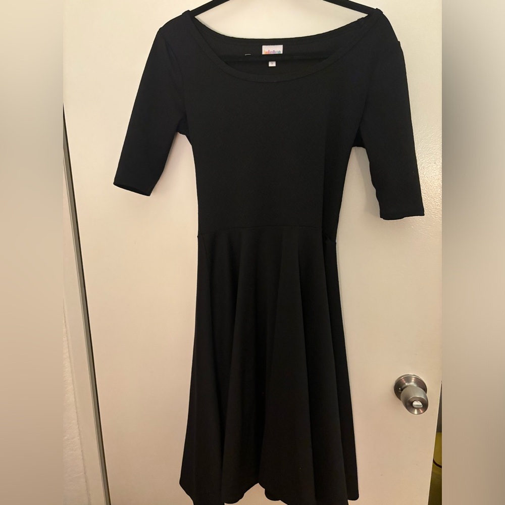 Lularoe black 3/4 sleeve dress